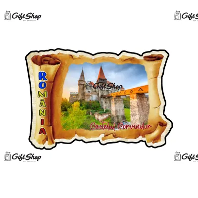 Mgs145-magnet frigider-rom.-castelulcorvinilor